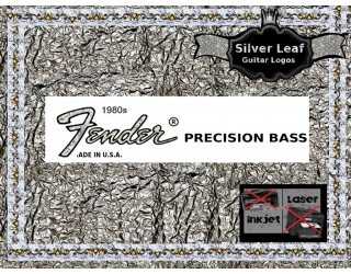 Fender Precision Bass Guitar Decal 20s